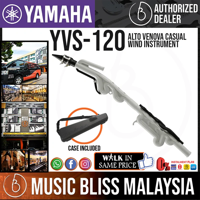 Yamaha YVS-120 Alto Venova Casual Wind Instrument with Case