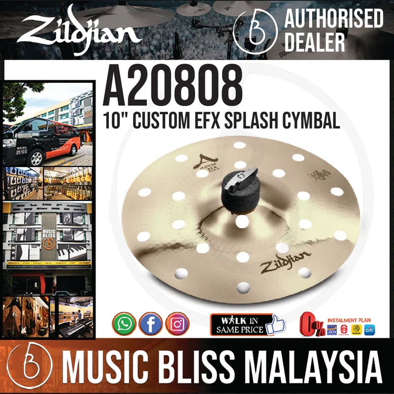 Zildjian 10" A Custom EFX Splash Cymbal