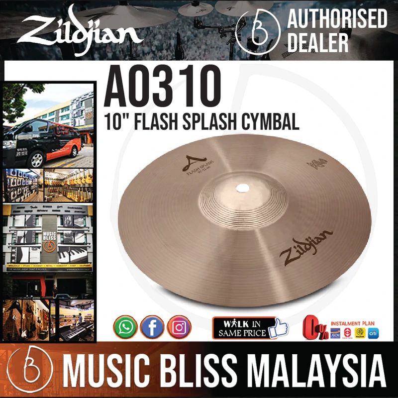 Zildjian 10" A Zildjian Flash Splash Cymbal