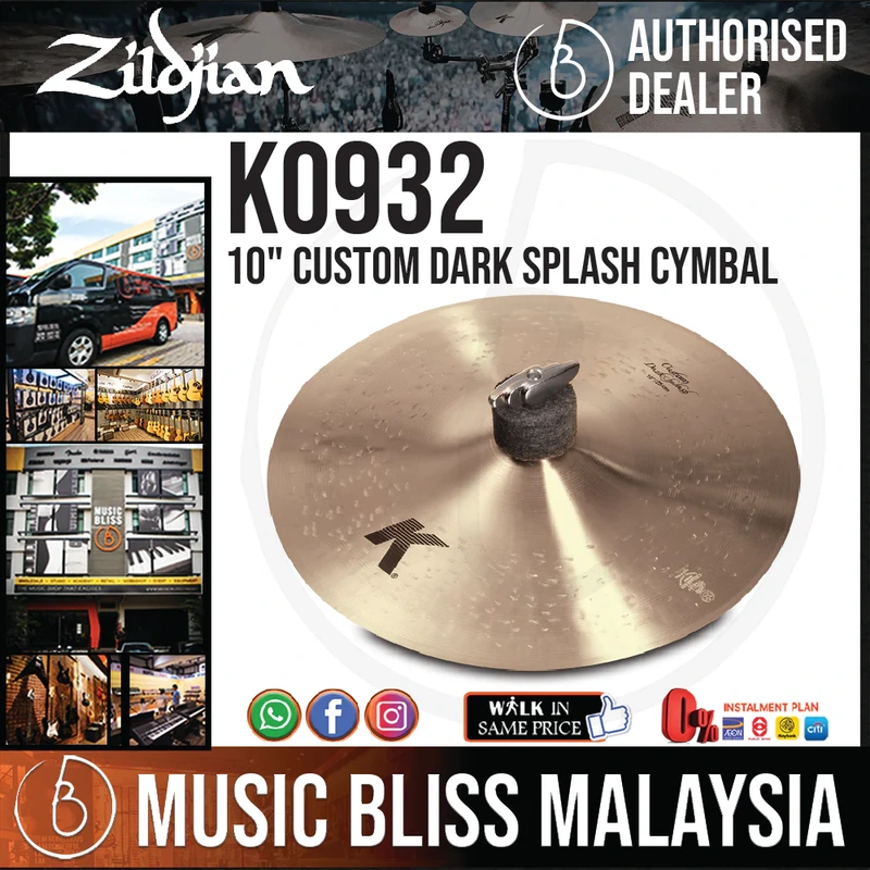 Zildjian 10" K Custom Dark Splash Cymbal