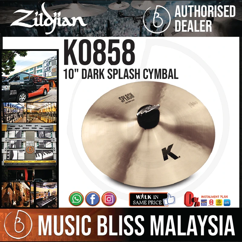 Zildjian 10" K Zildjian Dark Splash Cymbal
