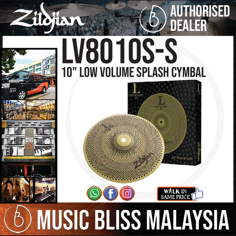 Zildjian 10" L80 Low Volume Splash Cymbal