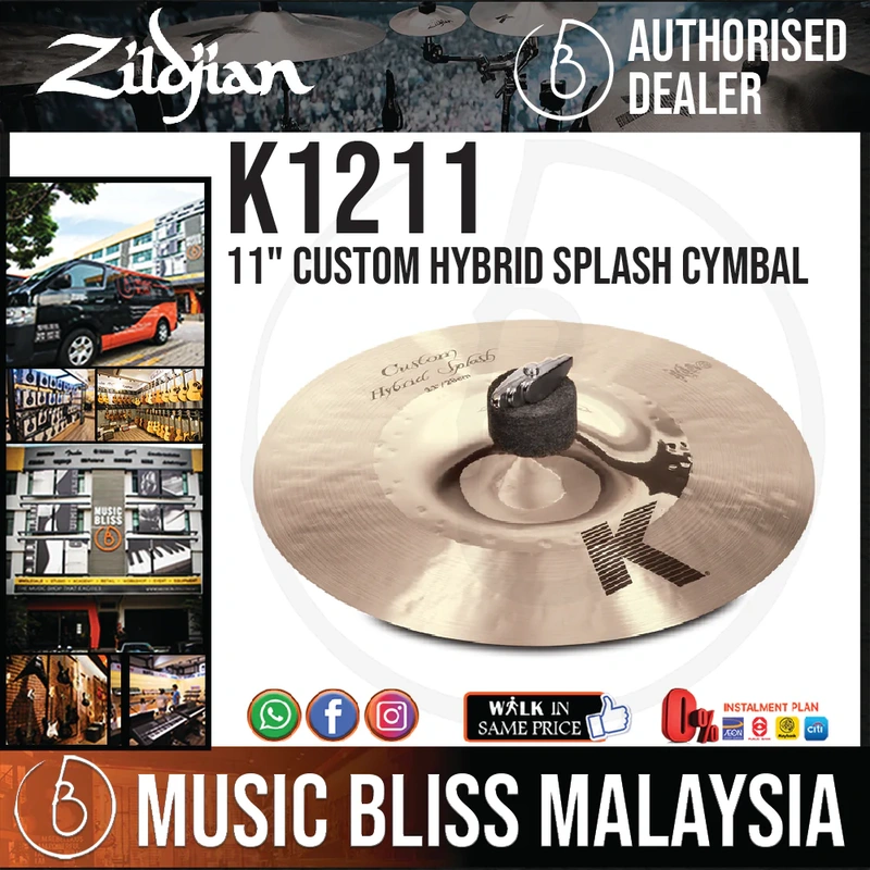 Zildjian 11" K Custom Hybrid Splash Cymbal