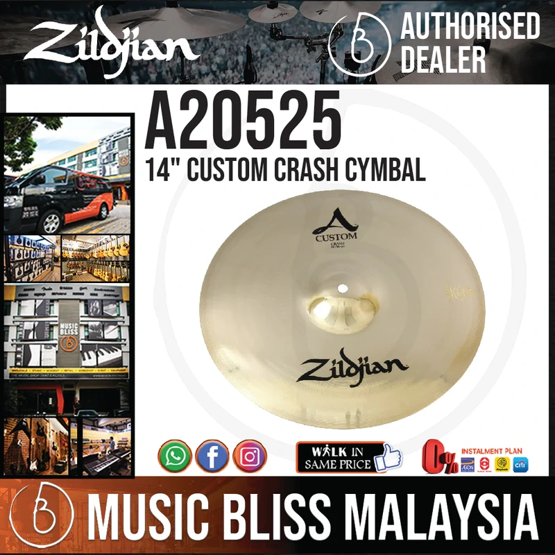 Zildjian 14" A Custom Crash Cymbal