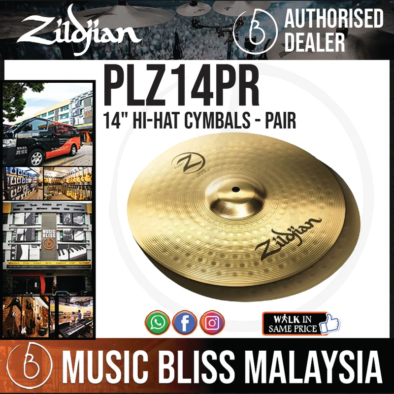 Zildjian 14" Planet Z Hi-Hat Cymbals - Pair