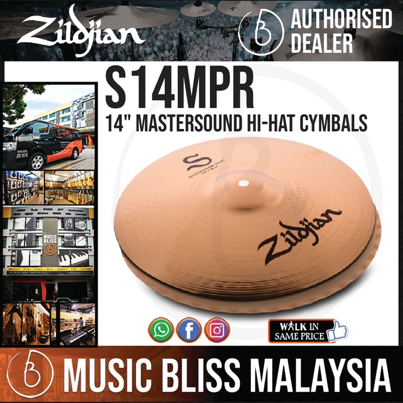 Zildjian 14" S Series Mastersound Hi-Hat Cymbals - Pair
