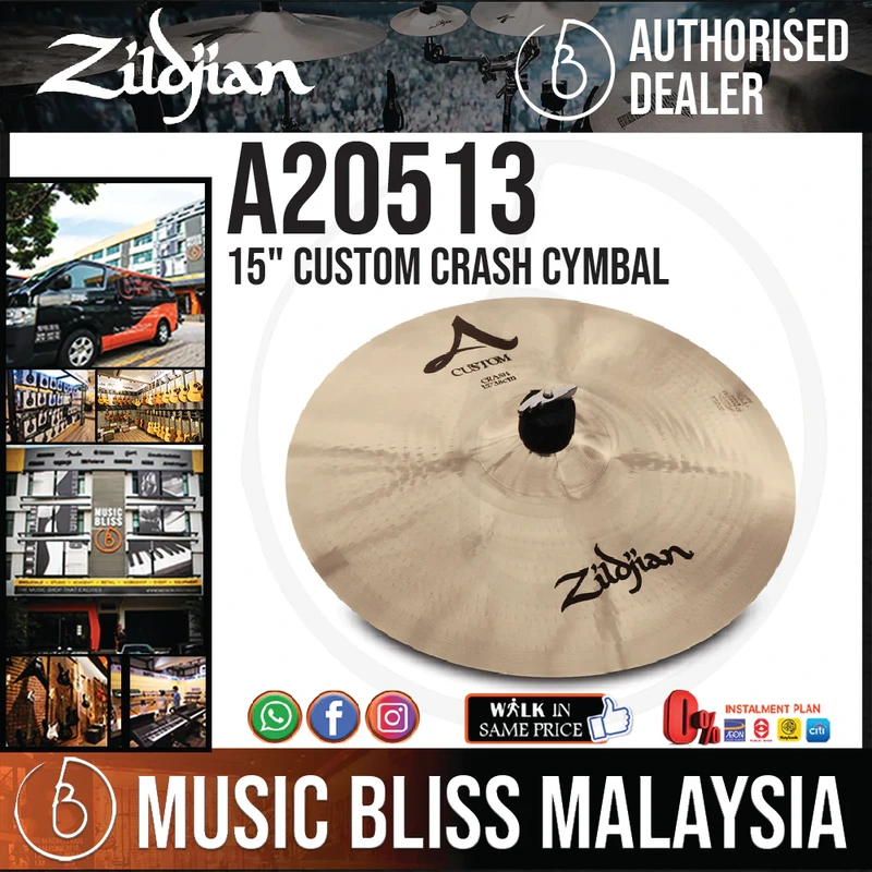 Zildjian 15" A Custom Crash Cymbal