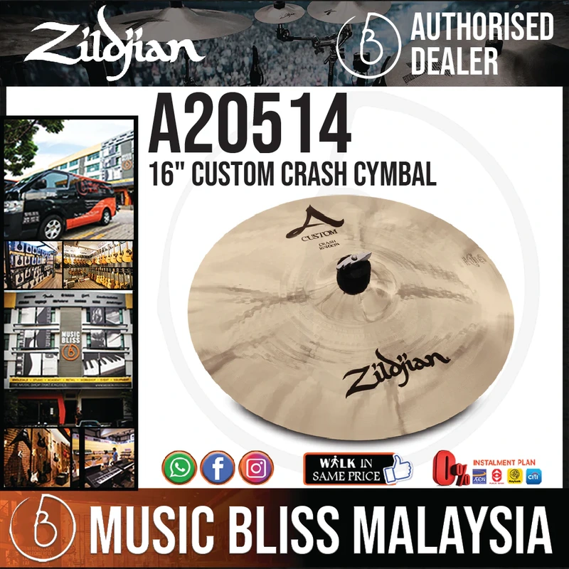 Zildjian 16" A Custom Crash Cymbal