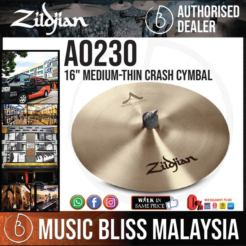 Zildjian 16" A Zildjian Medium-thin Crash Cymbal