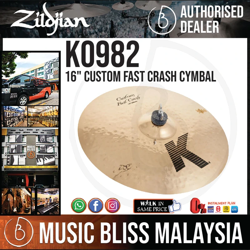 Zildjian 16" K Custom Fast Crash Cymbal