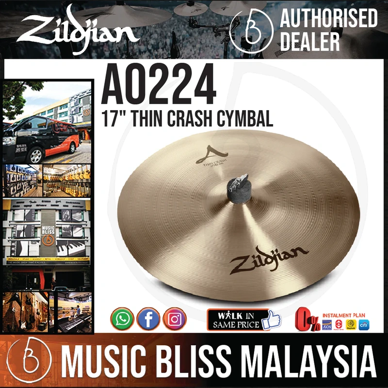 Zildjian 17" A Zildjian Thin Crash Cymbal