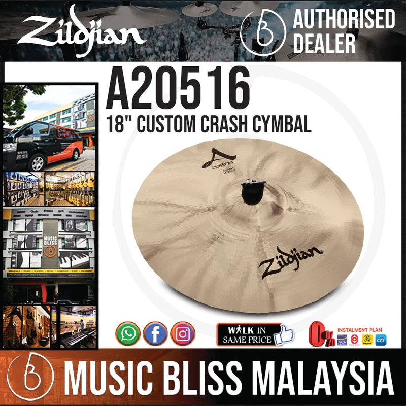 Zildjian 18" A Custom Crash Cymbal