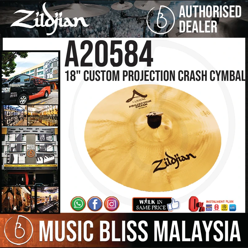 Zildjian 18" A Custom Projection Crash Cymbal