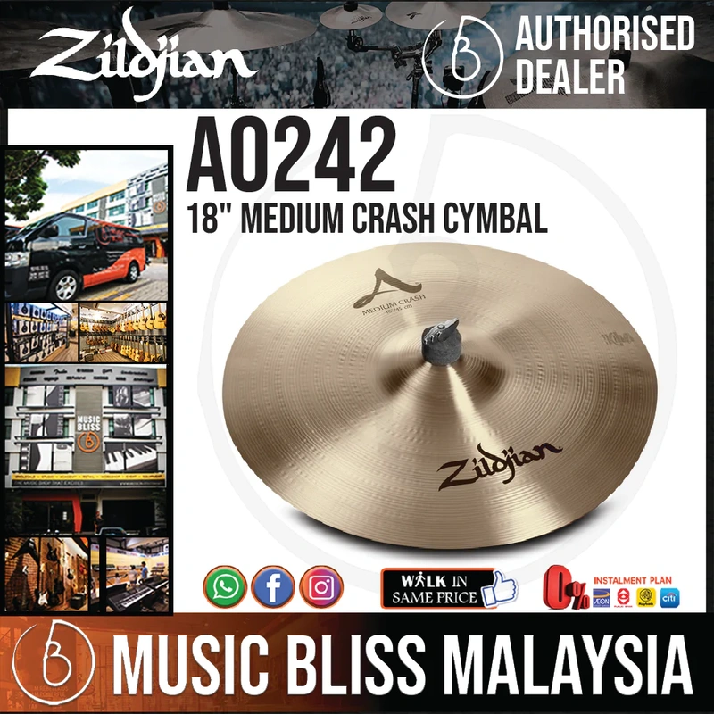 Zildjian 18" A Zildjian Medium Crash Cymbal