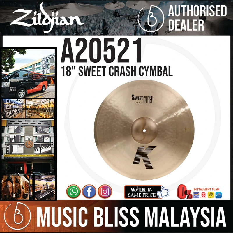 Zildjian 18" K Sweet Crash Cymbal