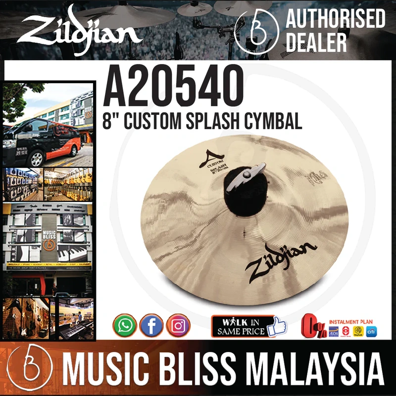 Zildjian 8" A Custom Splash Cymbal