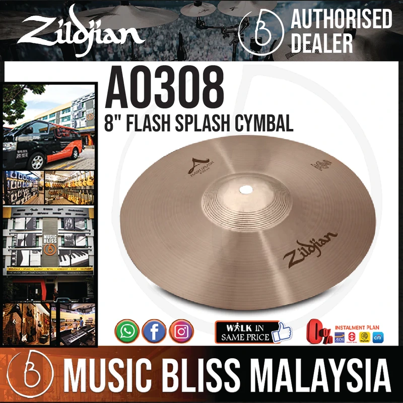 Zildjian 8" A Zildjian Flash Splash Cymbal