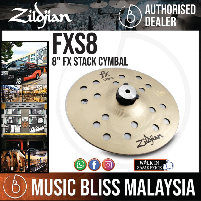 Zildjian 8" FX Stack Cymbal with Cymbolt Mount