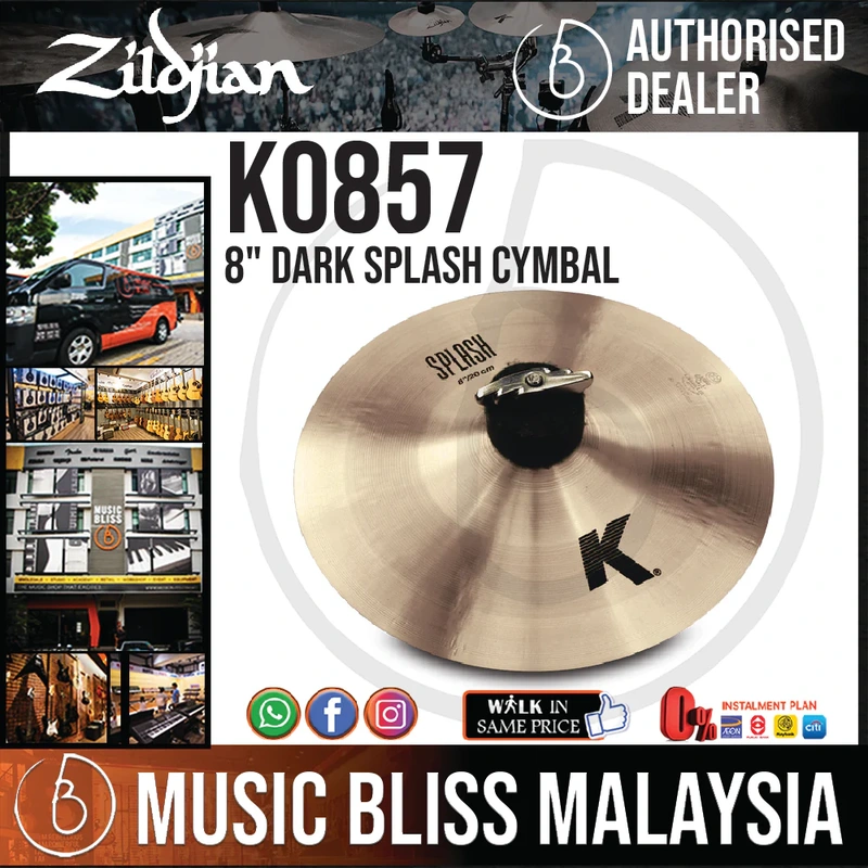 Zildjian 8" K Zildjian Dark Splash Cymbal