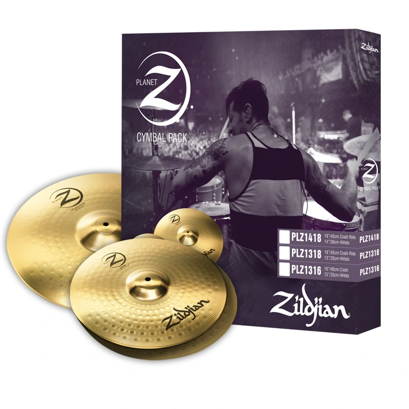 Zildjian Planet Z PLZ1418 14" and 18" Cymbal Set, 3 Pack