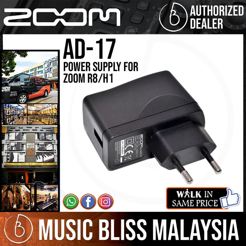 Zoom AD-17 Power Supply for Zoom R8/H1