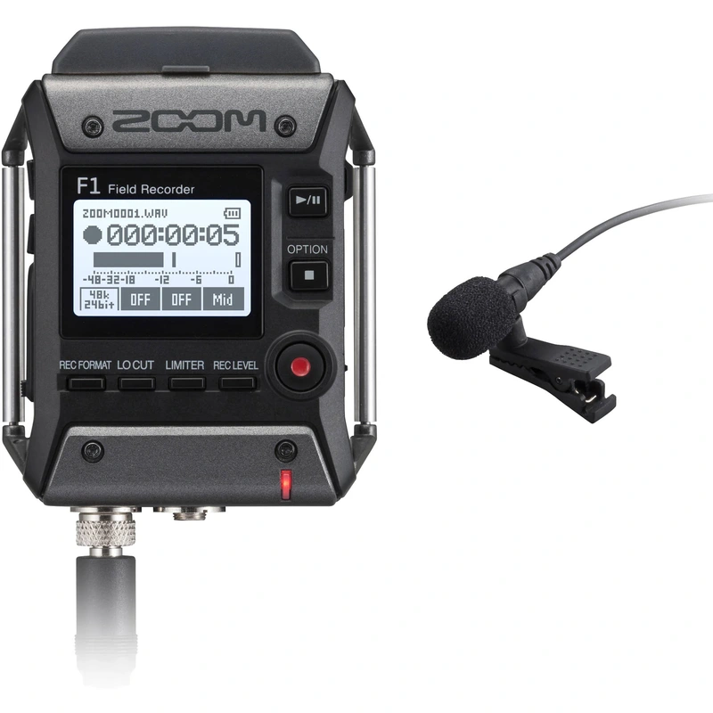 Zoom F1-LP Field Recorder + Lavalier Mic Bundle with 0% Instalment
