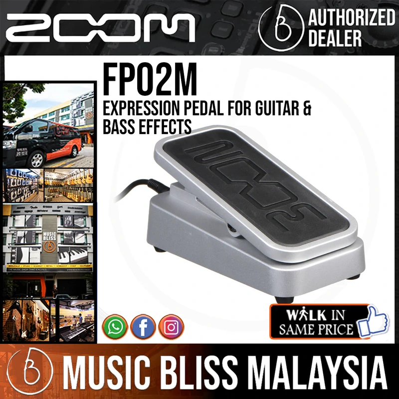 Zoom FP02M Expression Pedal for Guitar & Bass Effects