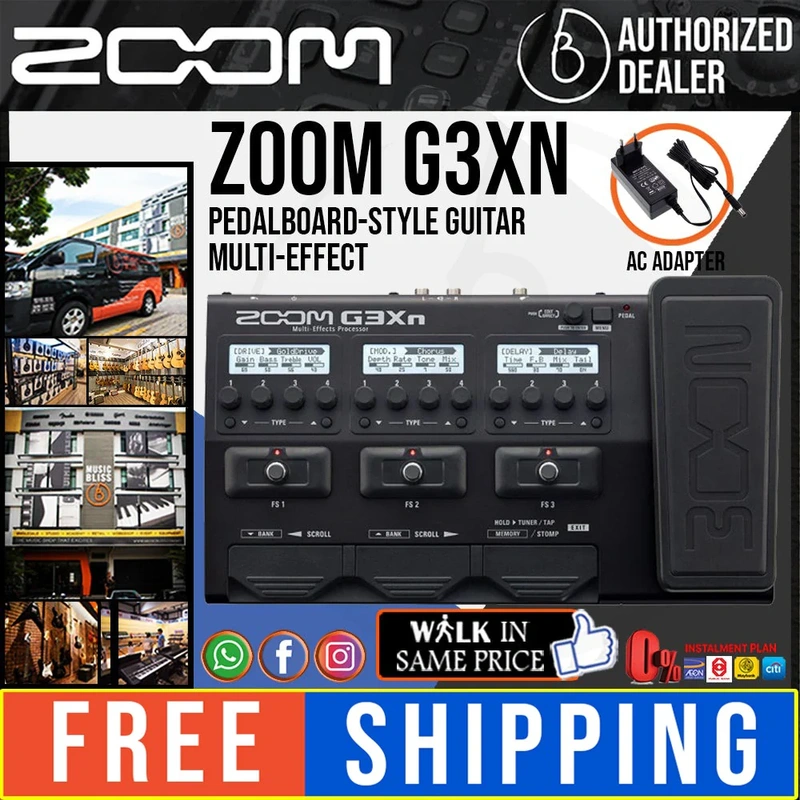 Zoom G3Xn Multi-Effects Processor with 0% Instalment