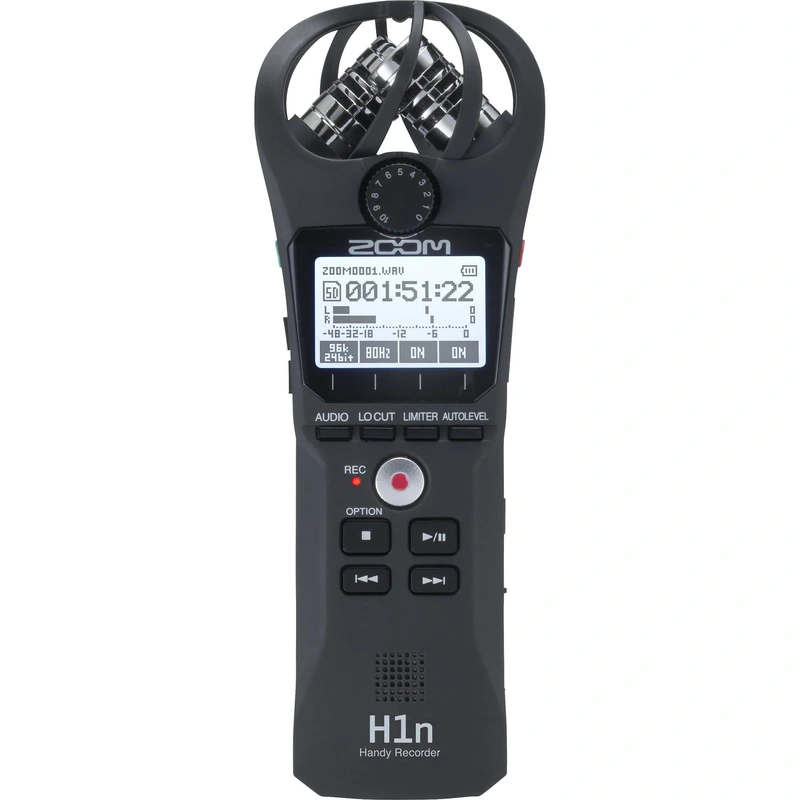 Zoom H1N Portable Handy Recorder - Black