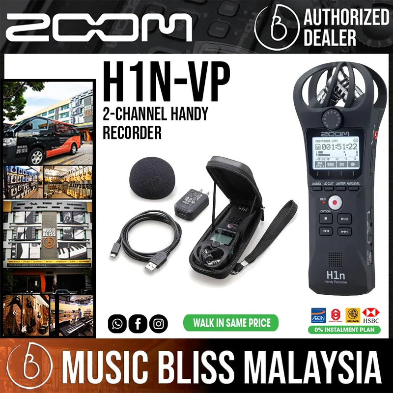 Zoom H1n-VP 2-channel Handy Recorder