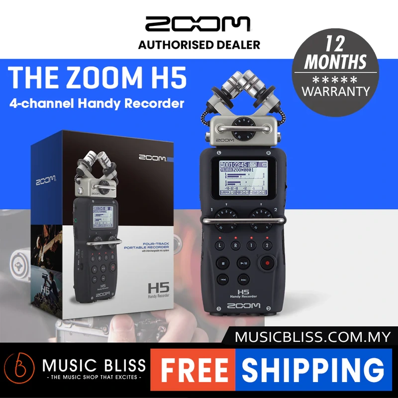 Zoom H5 Handy Recorder with 0% Instalment
