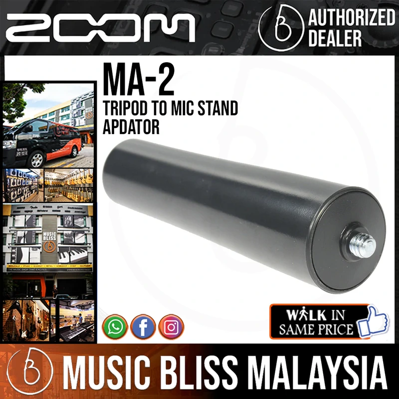 Zoom MA-2 Tripod to Mic Stand Apdator