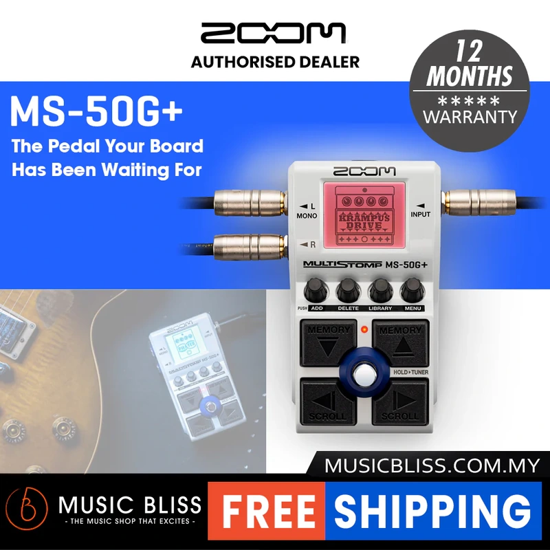Zoom MS-50G+ MultiStomp Multi-effects Pedal