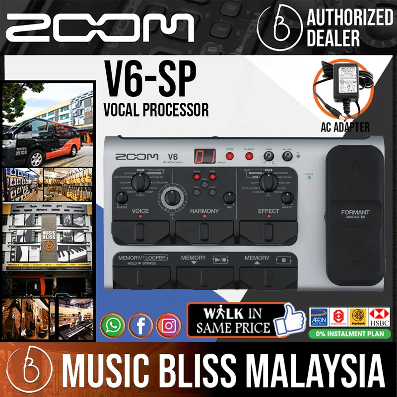 Zoom V6-SP Vocal Processor with 0% Instalment