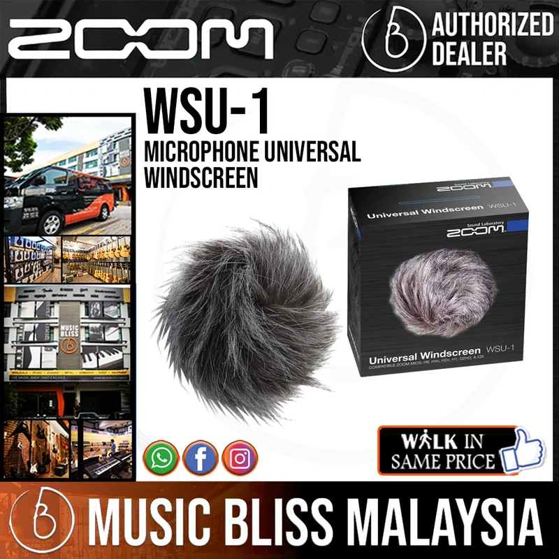 Zoom WSU-1 Microphone Universal Windscreen