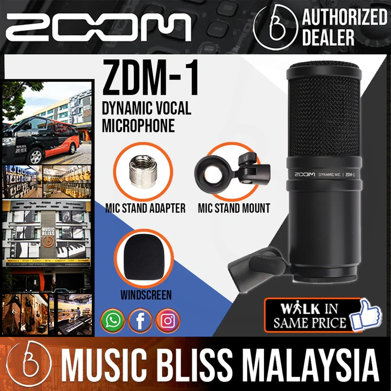 Zoom ZDM-1 Dynamic Vocal Microphone